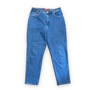Vintage 90s Gloria Vanderbilt Mom Jeans Straight Leg Tapered Medium Wash Size 14
